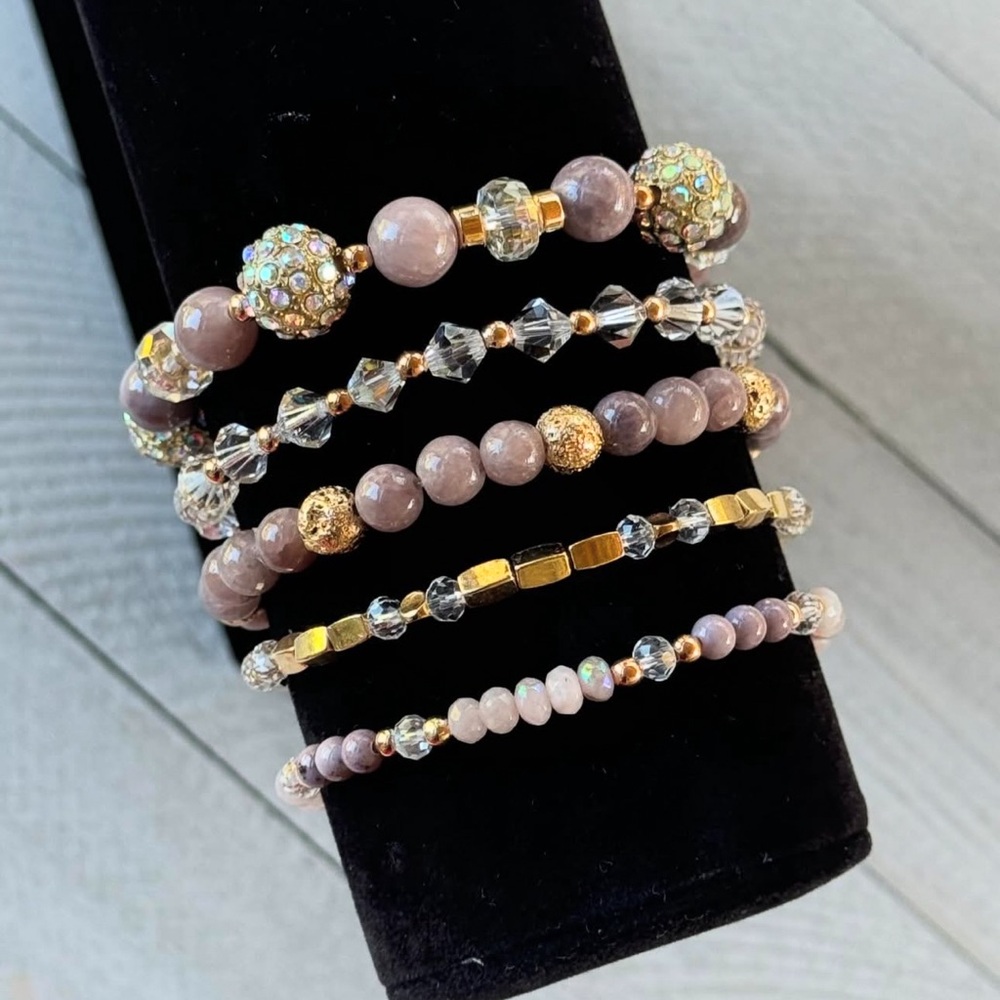 Elegant Beaded Bracelet Set